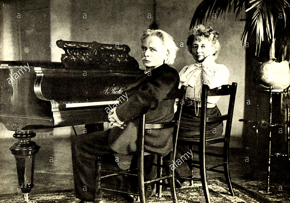 伟大的作曲家指挥爱德华·格里格(edvard grieg) 之